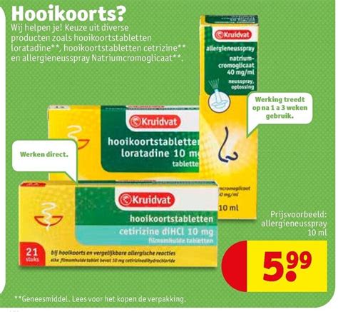 hooikoortstabletten kruidvat.